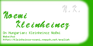 noemi kleinheincz business card